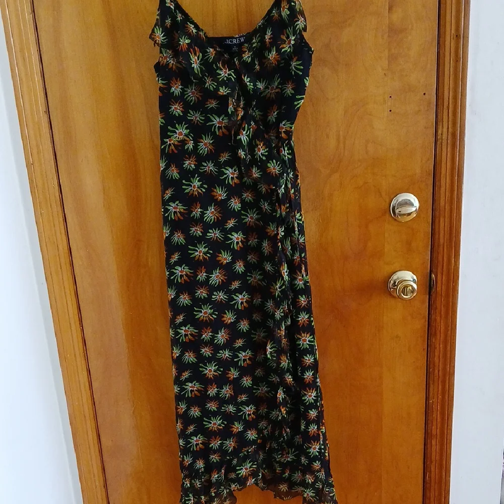 J. Crew Black Spaghetti Strap Maxi Dress for Weddings - Picture 1 of 6